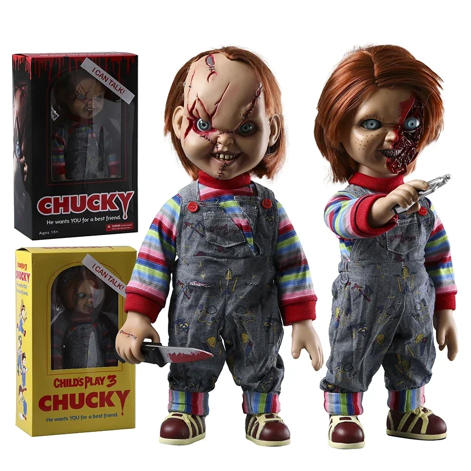 

Mezco Child's Play 3 Chucky Pizza Face 15 "Говорящая фигурка Коллекционная модель игрушки