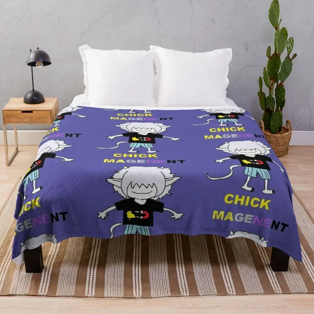 chick magnet *cooler version* Throw Blanket Wrinkle Resistant Lightweight Blanket