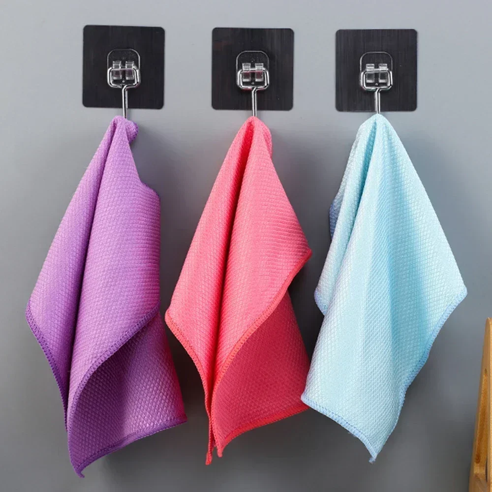 5 قطعة السيارات Fishscale مدقق تنظيف الزجاج العلامة المائية الحرة القماش رشاقته منشفة المطبخ ماصة مسح كفاءة أداة تجوب الوسادة