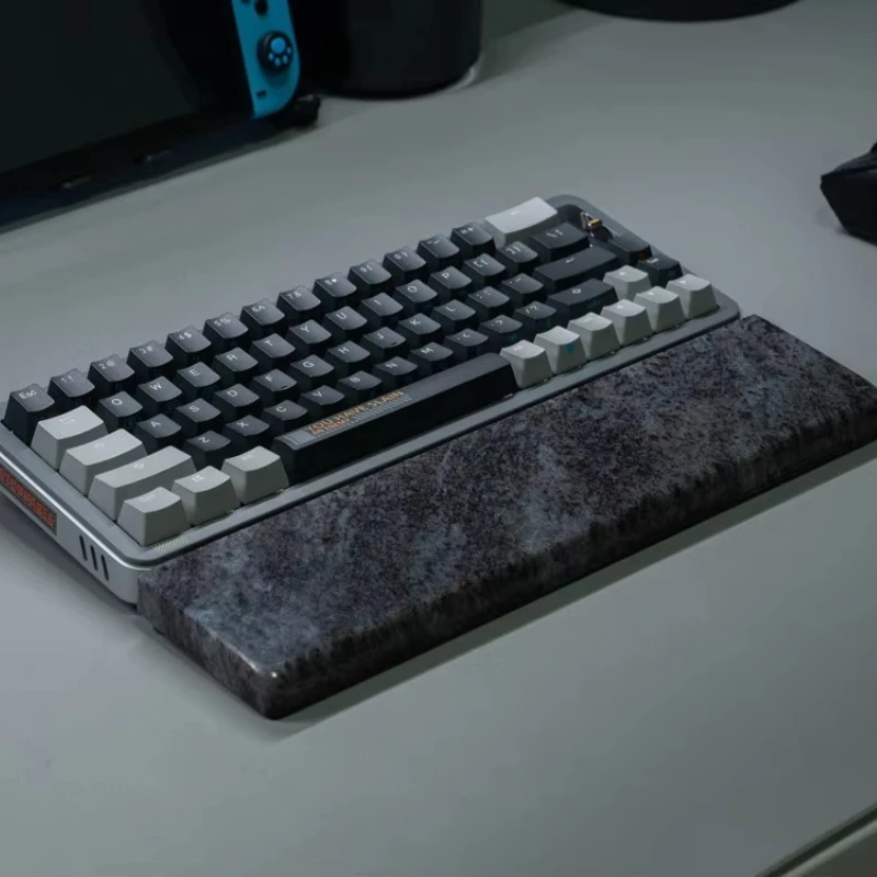 Custom Resin Wrist Rest ECHOME Marble Quartz Mechanical Keyboard Palm Stress Office Wrist Guard Gaming Hand Support Gift