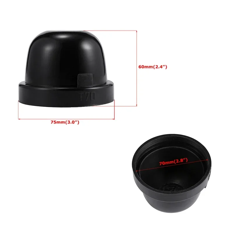 Oslamp T70 HID LED Headlamp Bulb Dust Cover Lamp 70mm Rubber Car Headlight Waterproof Soft Seal Shell Case Cover Housing Cap