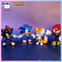New Origina Jada Sonic The Hedgehog Anime Figures Knuckles The Echidna Model Tails The Fox Figures Shadow The Hedgehog Gift Toys