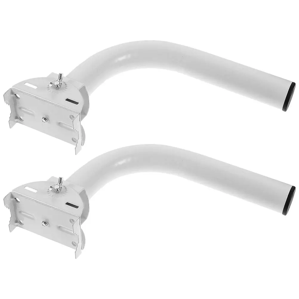 2Pcs Heavy Duty Outdoor Antenna Mounting Pole Stainless Steel Adjustable Elevation Bracket for Wireless Bridge and Client