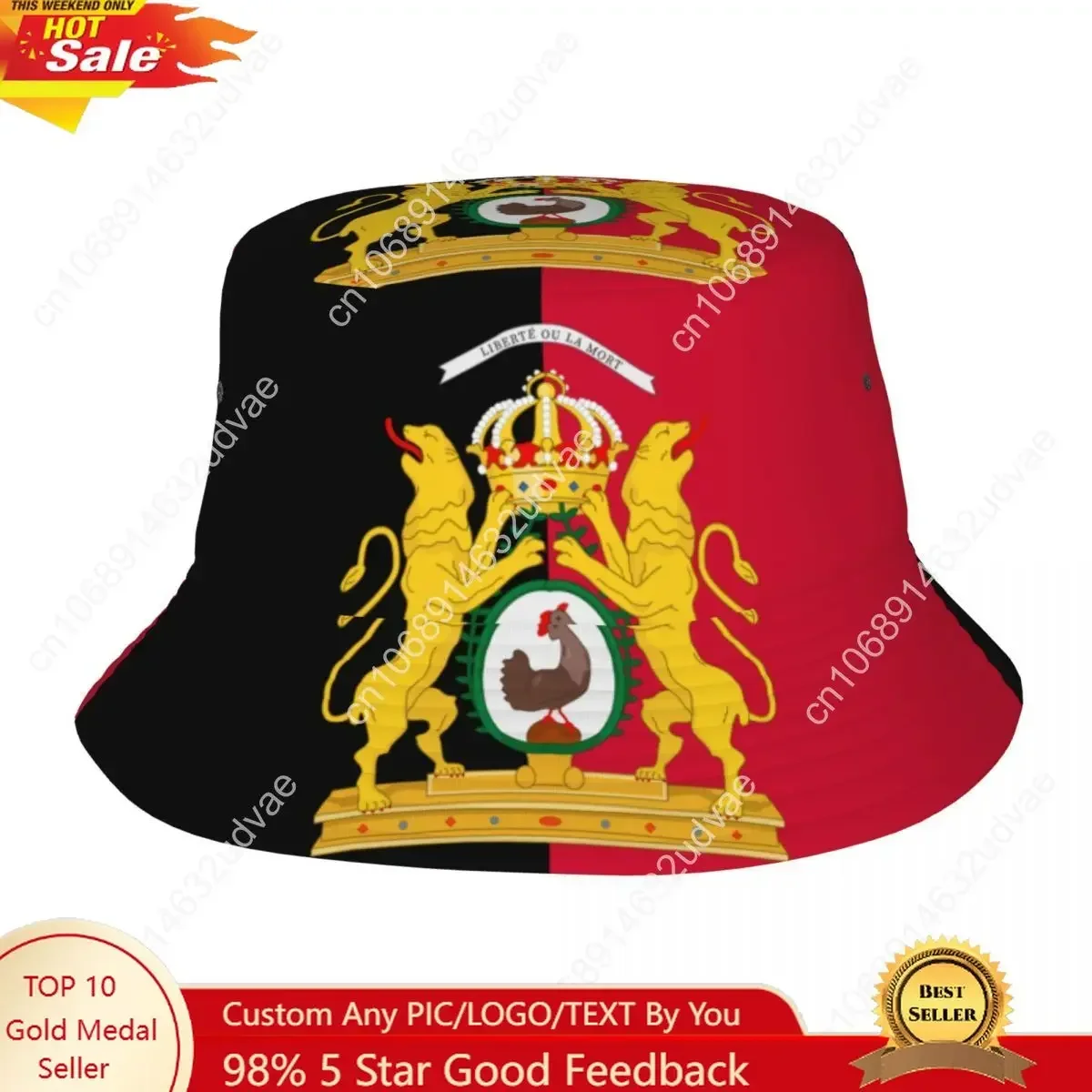 Haiti New Fashion Bucket Hats Fisherman Caps For Women Men Summer