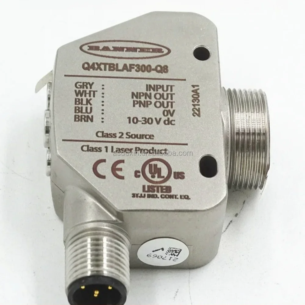 2026/ Banner IP67 Q4XTBLAF300-Q8 Distance Sensor for Detecting Objects
