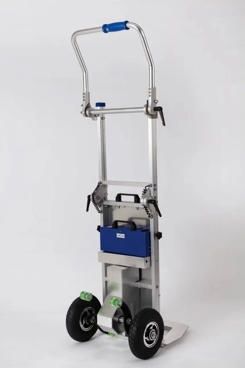 【Hot】200kg Electric Stair Climbing Machine with Lithium Battery 8 Ah, Foldable Pull Truck Suitable for Floor Transportation of G