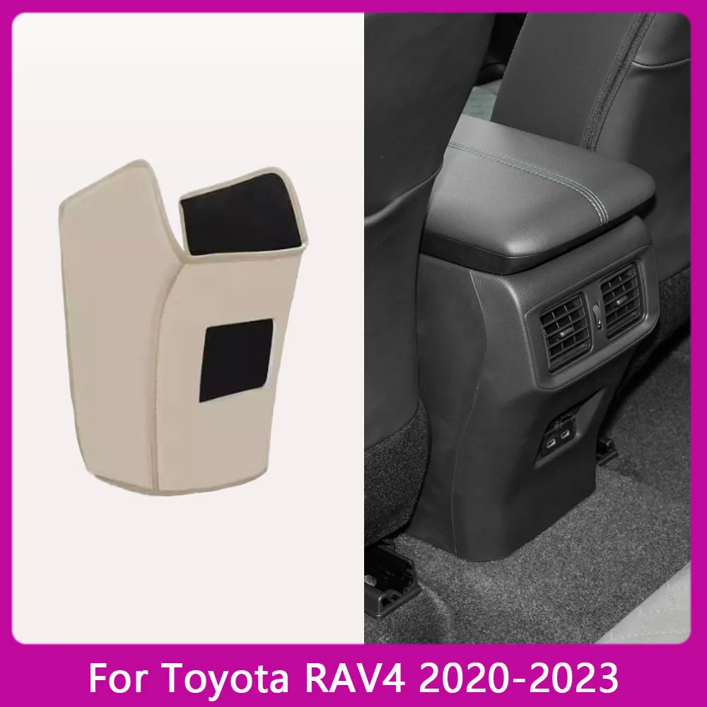 For Toyota RAV4 RAV 4 2020 2021 2022 2023 Car Armrest Mat Anti Kick Pad Microfiber Leather Protection Cover Accessories