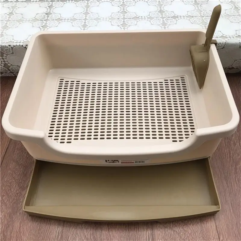 Cat Litter Box Large Semi-enclosed Cat Toilet Double-layer Drawer Type Pine Cat Sand Box Feces Box Deodorant Cat