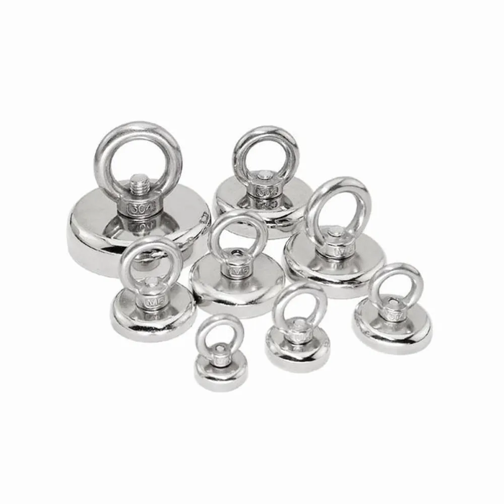 N35 Salvage Fishing poweful Magnet Suction Cup Hook  Countersunk Hole Rare Earth Heavy Duty Catch Pick Up Treasure CoinRiver