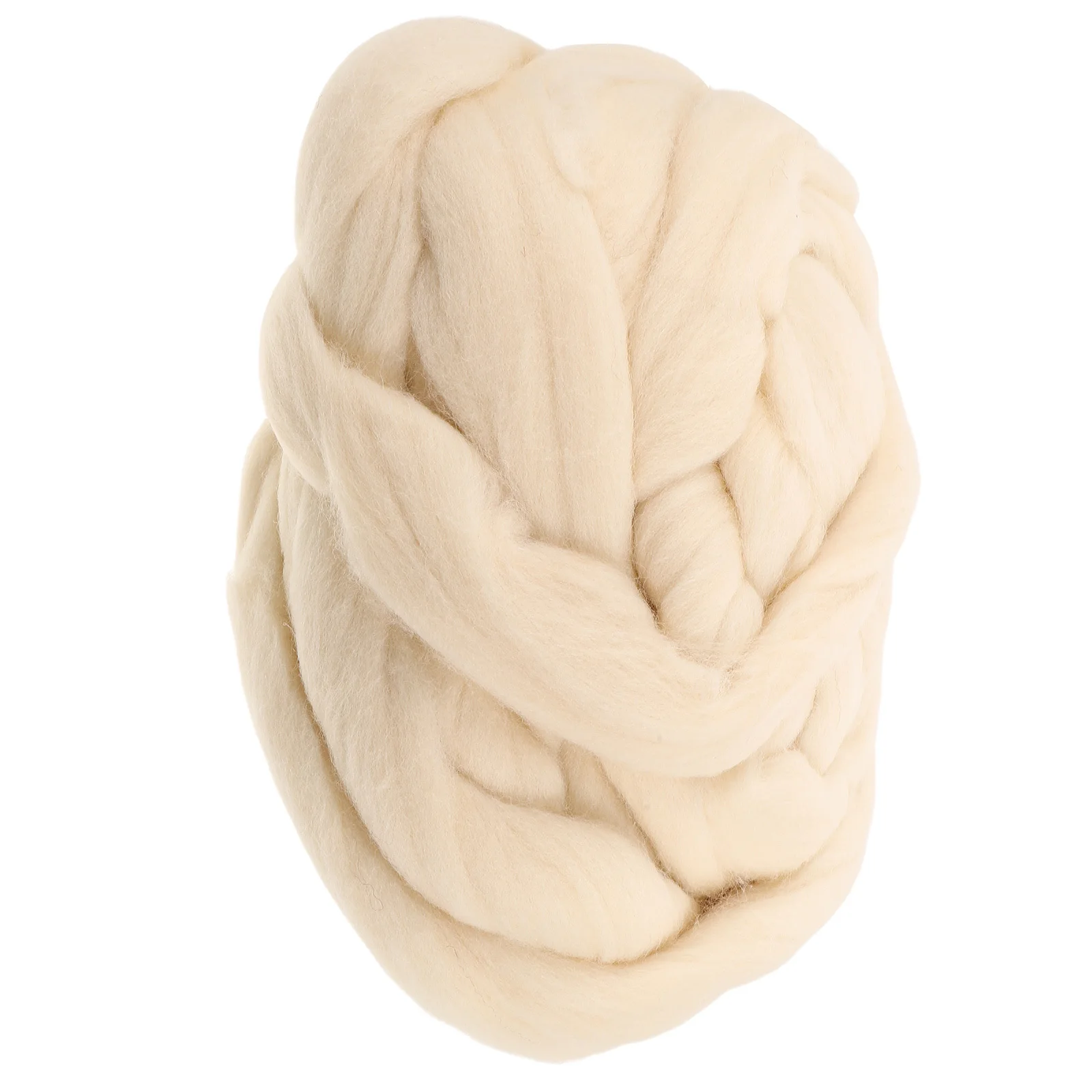 

Soft Wool Material : Premium Needle Felting Roving Diy Crafts Home Decor Thick Yarn For Spinning Weaving Crocheting Wool