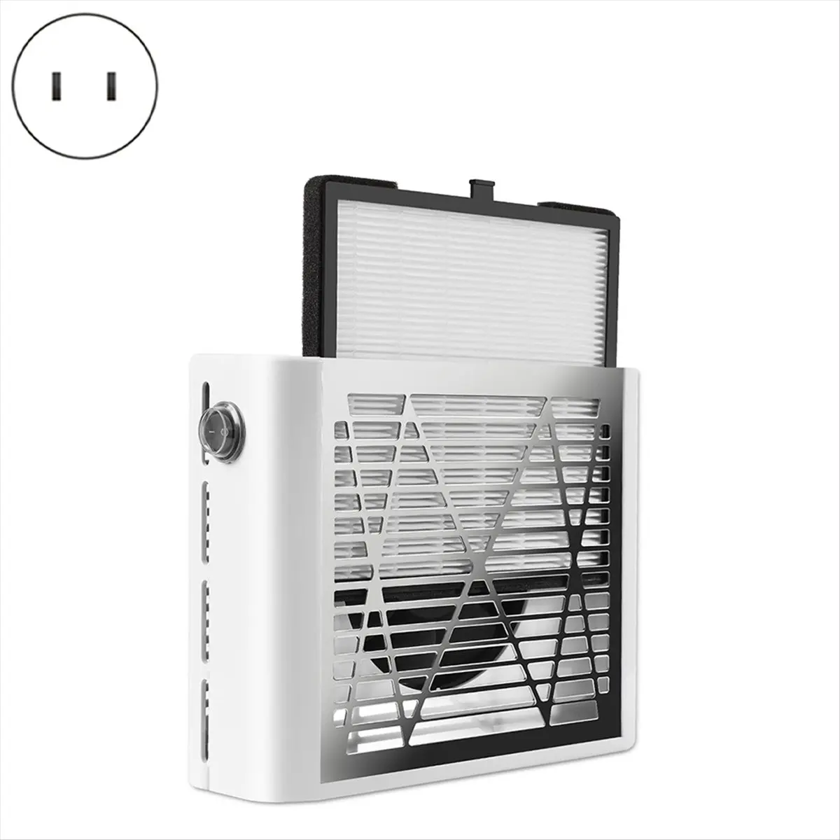 Nails Dust Collector Machine Powerful Dust Collector Nails Tech Vacuum Fan Extractor Manicure Pedicure Tool US Plug