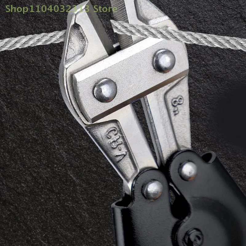 قاطع مسامير عالي التحمل للأقفال، قاطع قفل السلسلة، سياج الارتباط، أدوات قطع غيار الآلات الموسيقية الإلكترونية، 8 بوصة