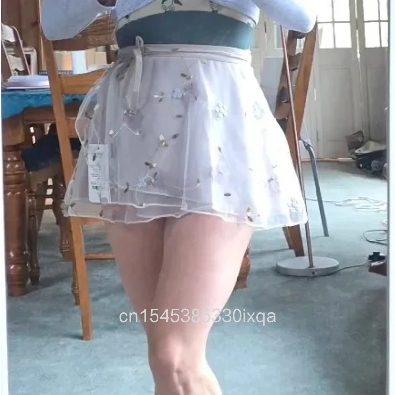saia-de-bale-bordada-para-mulheres-sexy-mini-com-lenco-envolvente-2-camadas-vestuario-para-danca-de-adultas-e-meninas-traje-para-aulas-e-apresentacoes