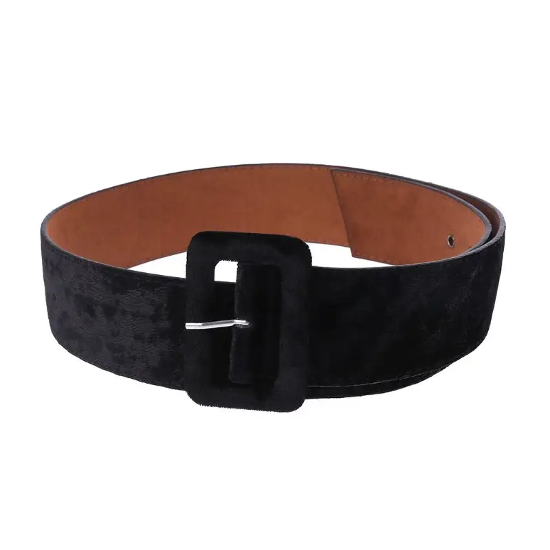 New Design Fashion Wide Belt Female Dress Belts Decorate Waistband Velvet Belt Drop Shipping