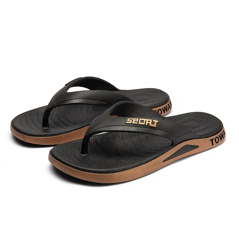 Men's Flip Flops for External Wear Non Slip Outdoor Casual Flip Flops for Men's Beach Sandals