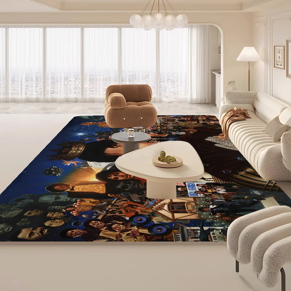 Michael Jackson Room Mats Washable Non-Slip Living Room Sofa Chairs Area Mat Kitchen Alfombra