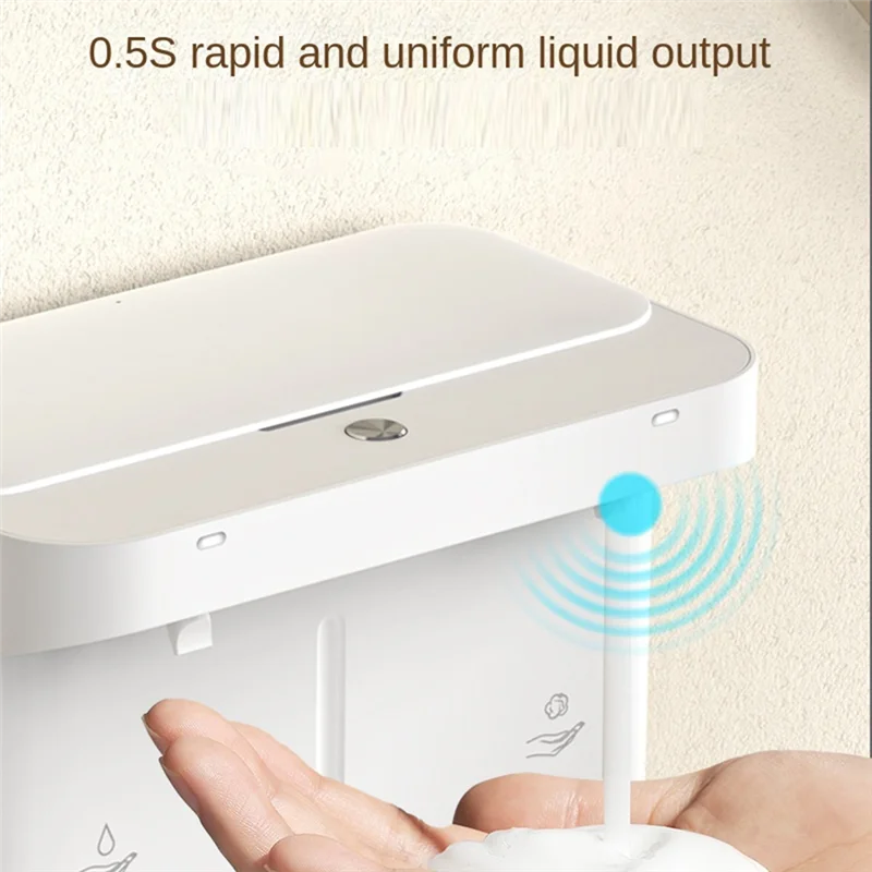 Automatic Soap Dispenser,Touchless Automatic Soap Dispenser, Double, Bubble, Liquid, 300Ml X 2, For Various Lotion Types-AA26