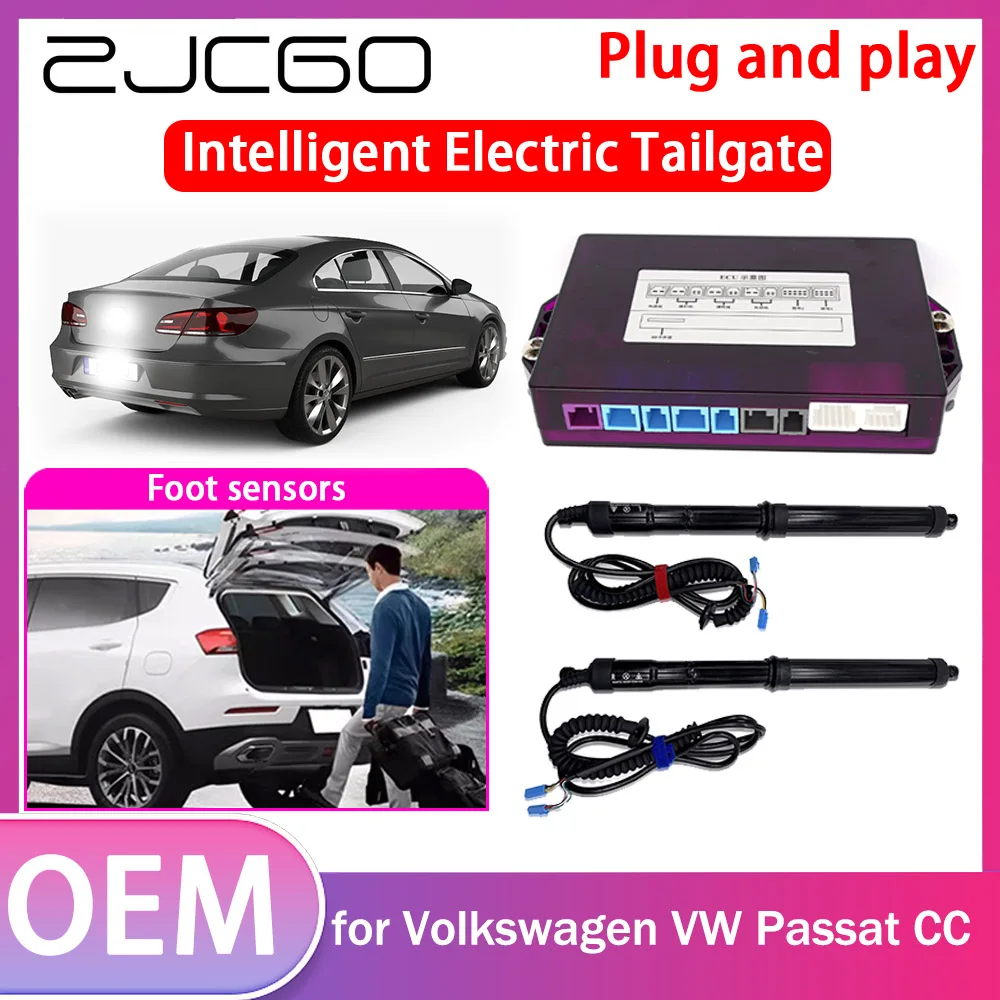 ZJCGO Electric Tailgate Lift Drive Trunk Opening Tail Gate Lift Soft Close Car Door for Volkswagen VW Passat CC 2009~2017