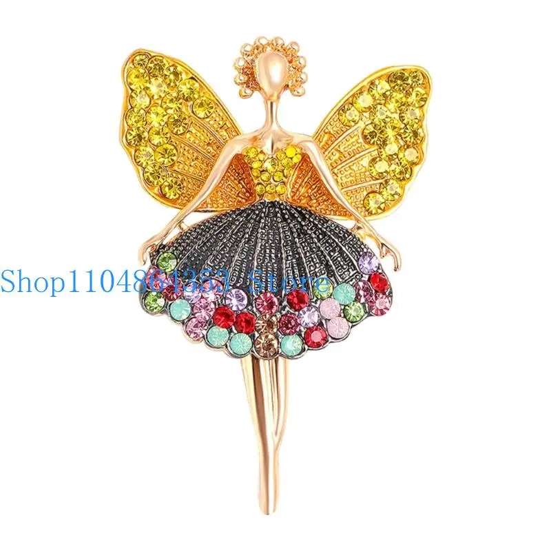 652F Fade Resistant Alloy Brooch Ballet Designs Maintains Beauty Over Long Time