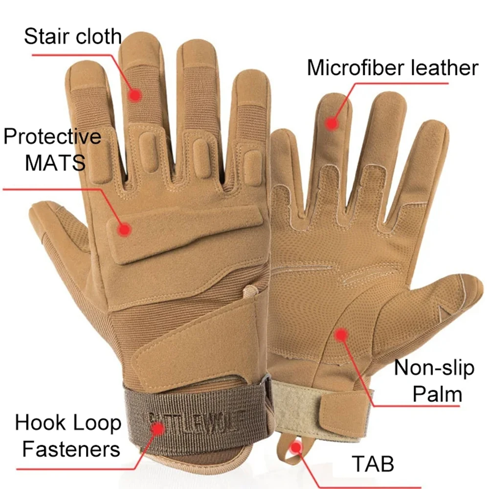 

Men's Half Finger Tactical Gloves for Outdoor Protection Sports Cycling Rock Climbing Mountain Climbing Anti Slip Gloves