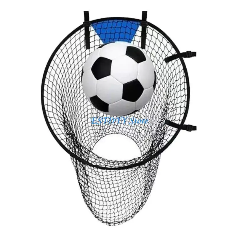 G6DE Training Football Goal Accuracy Practice Fiberglass Frame Polyester Net