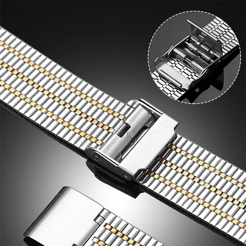 لساعة سامسونج جالاكسي 8 الكلاسيكية 46 مللي متر حزام سوار فولاذي غير قابل للصدأ كوريا لساعة 8 40 مللي متر 44 مللي متر سوار ساعة معدني استبدال سوار