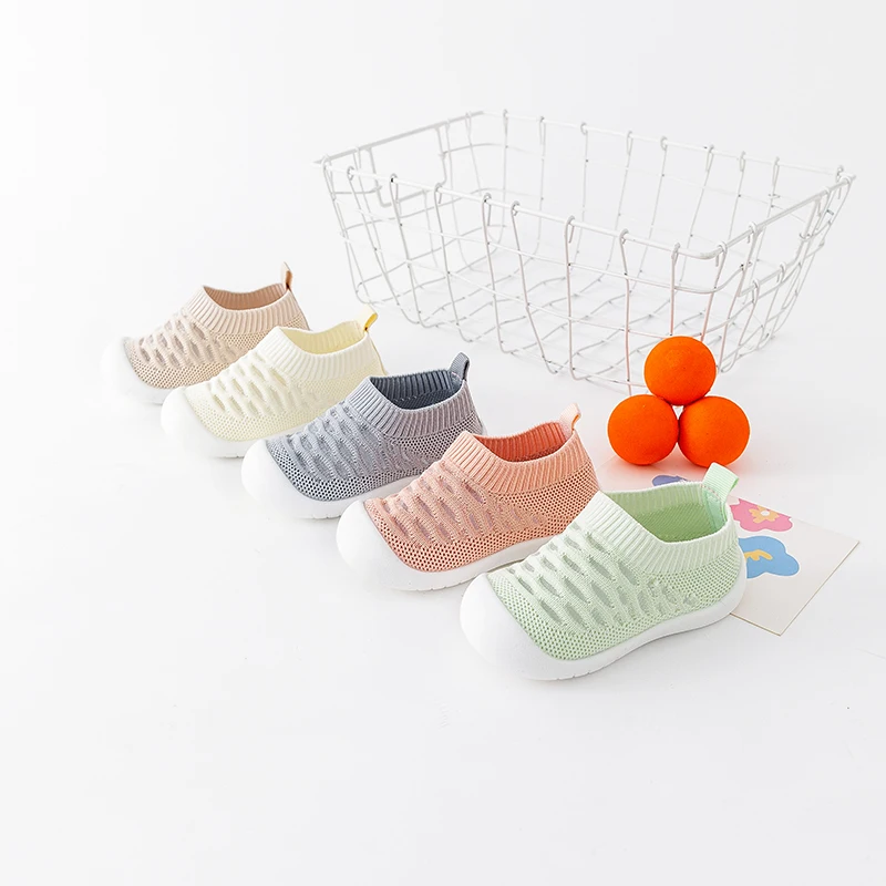 1pair Spring And Summer New Arrival Breathable Unisex Baby Walking Shoes, Indoor Anti-Slip One Step Ahead Infant Shoes, Sandals