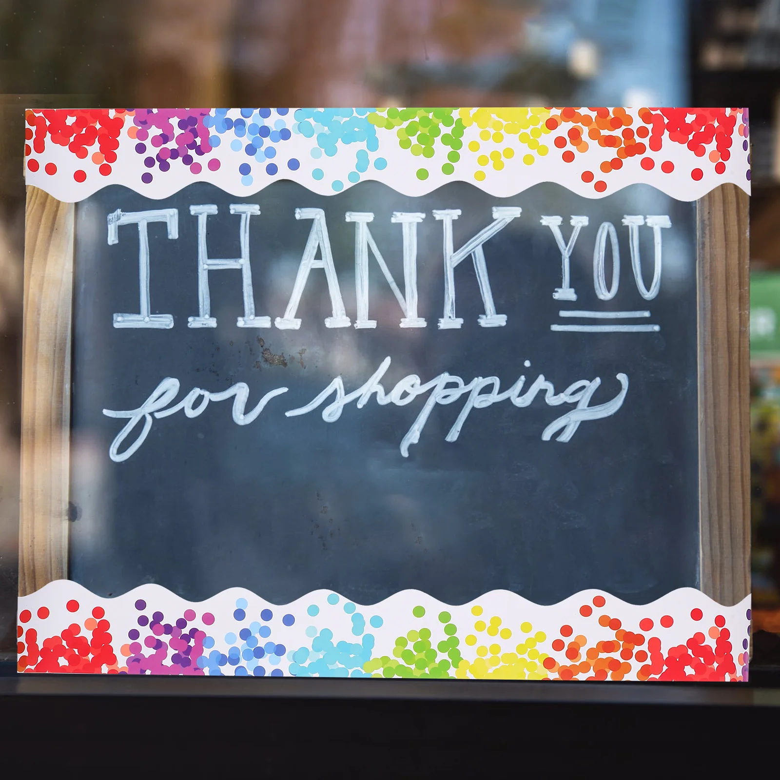 

Colorful Dots Border Trim Waterproof Bulletin Board Decor Non Stickiness Classroom Wall Decals Borders Classroom Decor