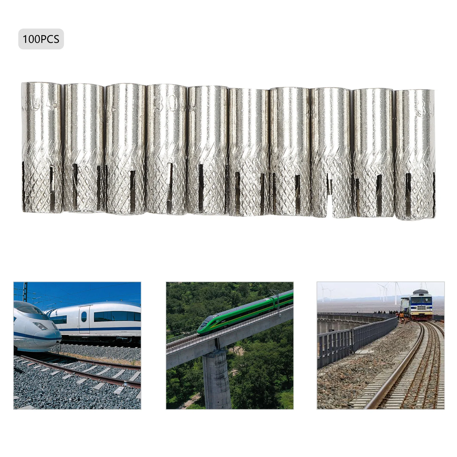 Jangkar Ekspansi Beton Beton Tahan Karat 1/4'-20 Jumlah 100 Jangkar Ekspansi Beton Model Drop-In untuk Industri Kelautan dan Pemesinan