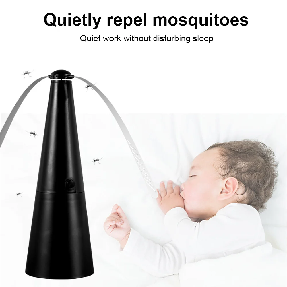 Fly Bug Repeller Insect Fly Repeller Fans Kitchen Dining Table Lighthouse Fly Fan Holographic Fan for Picnic Patio Home