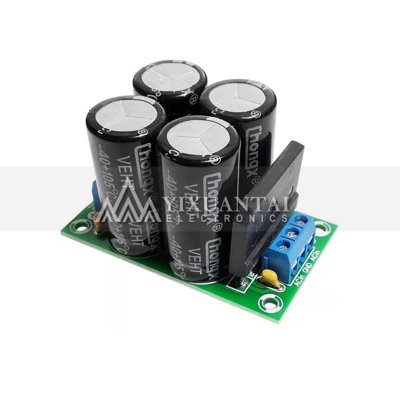 PW28 Dual Power Filter Amplifier Board with High-Current 25A Flat Bridge Rectifier for Unregulated Power Supply – DIY Kit