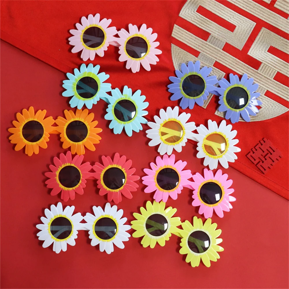 

Women Party Sunglasses Cute Sun Flower Daisy Sun Glasses Funny Birthday Party Picnic Cosplay Eyewear Creative Decorative Glasses