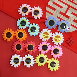 Women Party Sunglasses Cute Sun Flower Daisy Sun Glasses Funny Birthday Party Picnic Cosplay Eyewear Creative Decorative Glasses