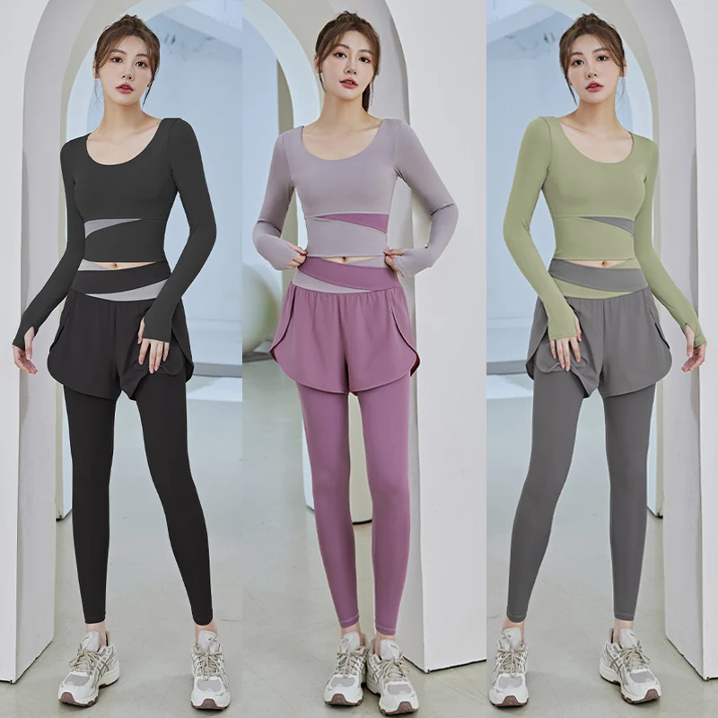 Mint Perzikkleur Blo Yoga Fitn Sportkleding Pilates Training Qui Dry-pak voor dames met borstkussen Profional Morning R...