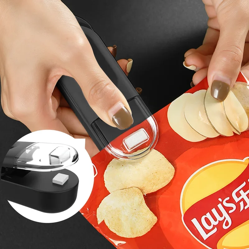 Mini Vacuum Sealer, Heat Sealer And Cutter, Two-in-one Portable Heat Vacuum Sealer, Suitable For Plastic Storage Bags