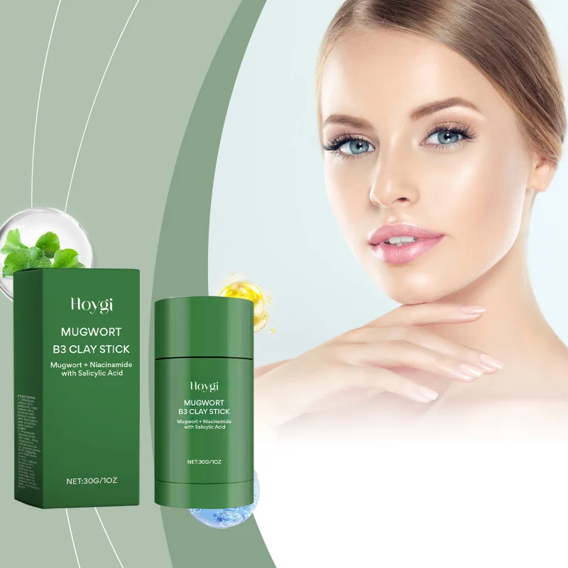 

Mugwort Clay Mask Stick, Deep Cleansing Pores, Brightening Skin Tone, Firming, Smoothing, Refreshing, Facial Mask Stick