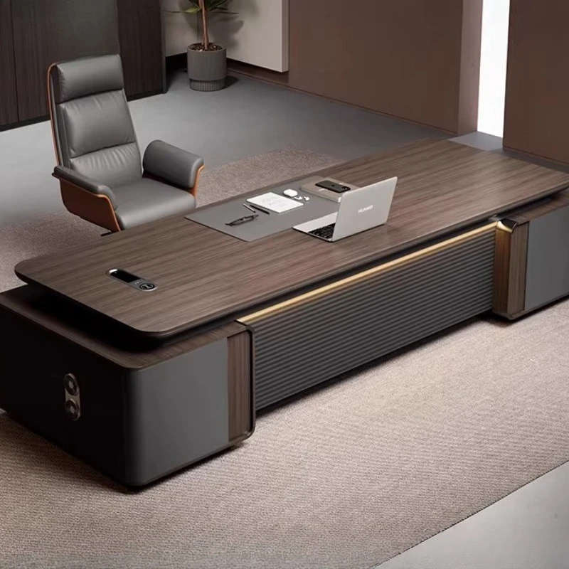 

#Modern Luxury Office Desk Computer Minimalist Multifunctional Design Office Desk Storage Executive Ordenador Unique Furniture