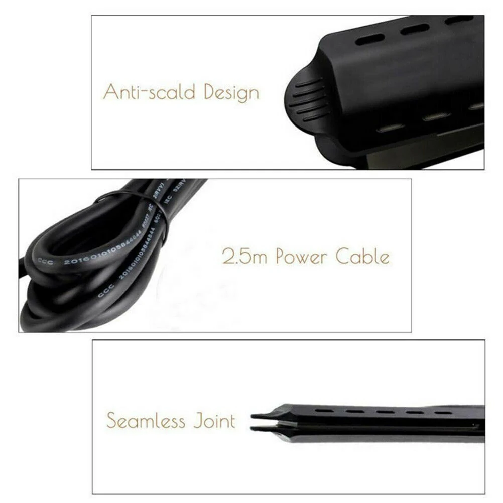 

Four-Speed Thermostat Straight Hair Splint Wet Dry Bangs Hairdressing Tool Titanium Crystal Panel Natural Negative Ions Hair