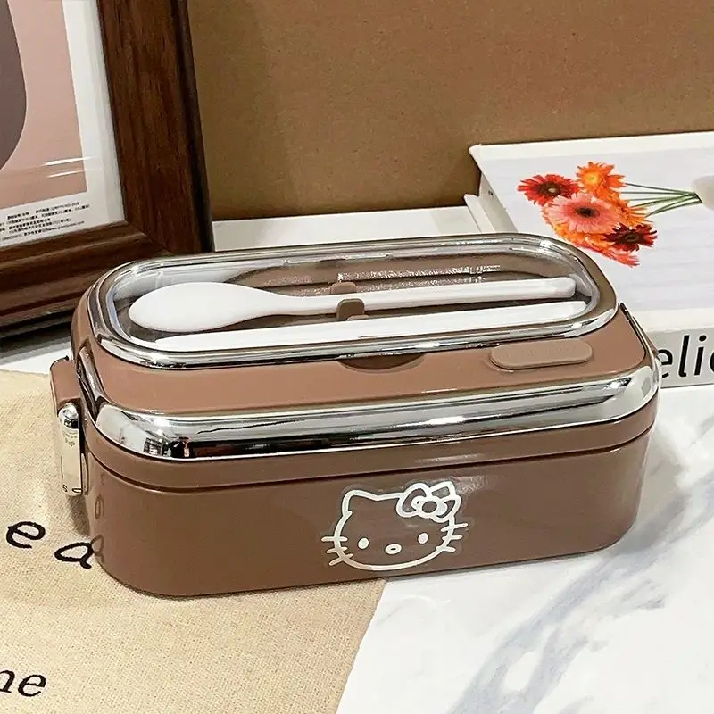 Sanrio Hello Kitty cartoon schattige chocolade bento box creatief zoet voor studenten thuiskantoor draagbare lunchbox fruitbox cadeau