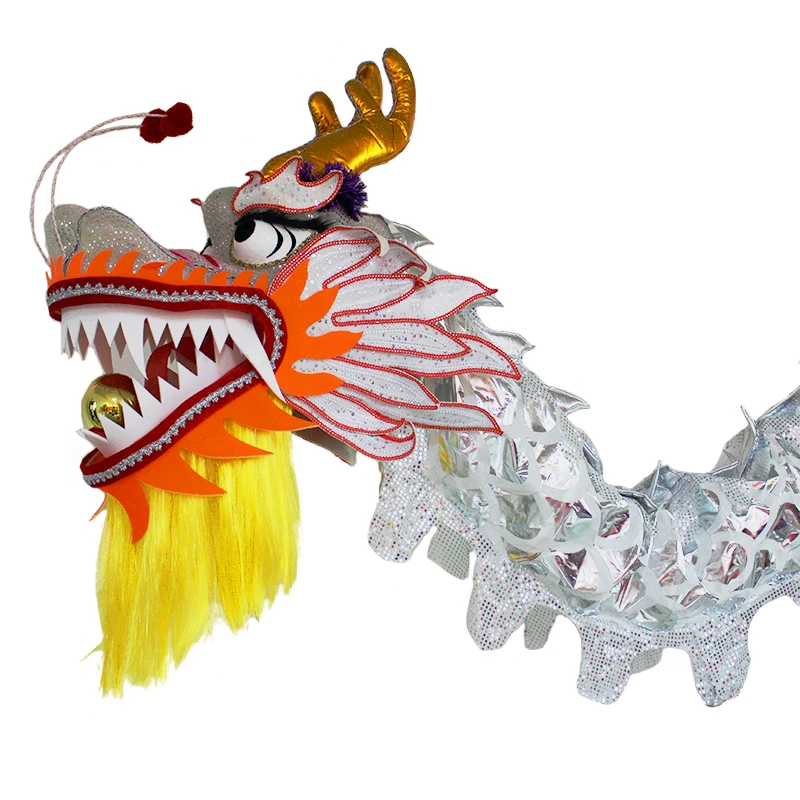 

Серебряный, золотой, китайский фонарь дракона, танцы, Китай, светодиодный танец дракона, танцы дракона и льва для весеннего фестиваля