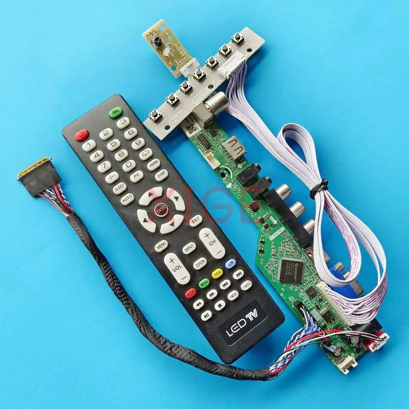 

Плата драйвера контроллера DIY Kit для N184H6-L01/L02 N184HGE-L21, панель ноутбука LVDS, 40-контактный телевизор, аналоговый, 18,4 дюйма, USB + AV + VGA + HDMI 1920x1080