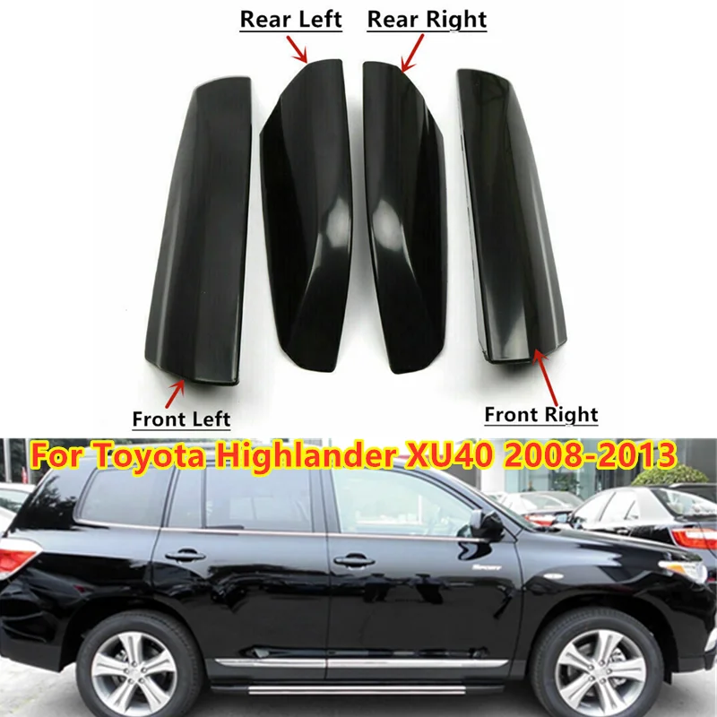 Left Right Roof Rack End Cover Cap Replacement For Toyota Highlander XU40 2008 2009 2010 2011 2012 2013