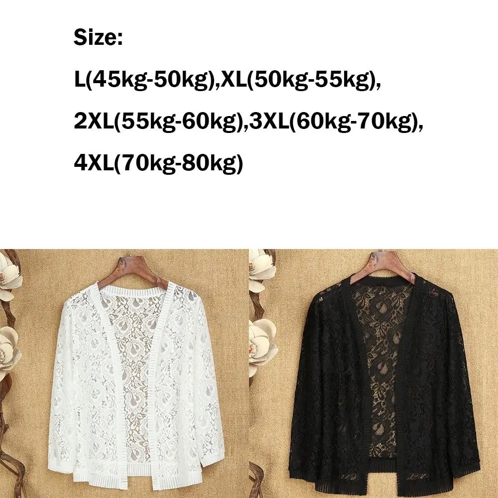 Koronkowa Cienka Kurtka Wielokolorowa Koronkowa Chusta Oddychająca Krótka Tiulowa Chusta Odzież Chroniąca Przed Słońcem Damska