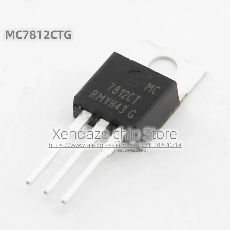 5pcs/lot MC7812CTG MC7812CT 7812CT TO-220 In-line package Three terminal voltage stabilizing tube