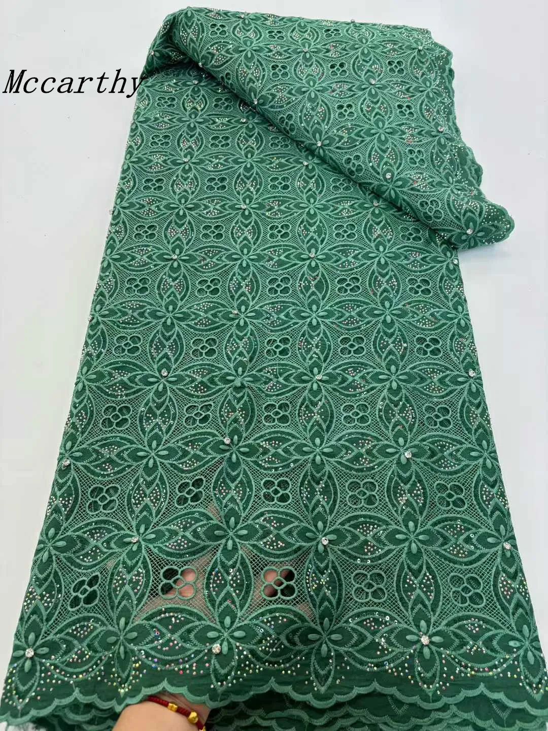 

2025 High Quality Embroidered African Stones Groom Lace Fabric French Tulle 3D Stones Lace Fabrics For Nigerian Wedding Dress