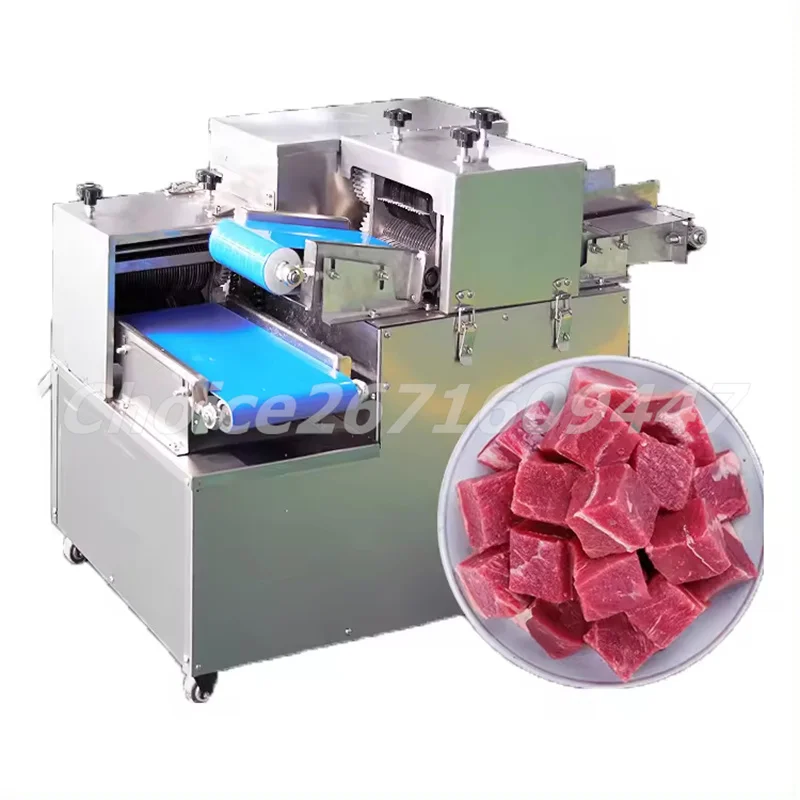 Macchina per tagliare a cubetti di carne fresca macchina per tagliare a cubetti di carne automatica in acciaio inossidabile macchina per tagliare a cubetti di carne fresca