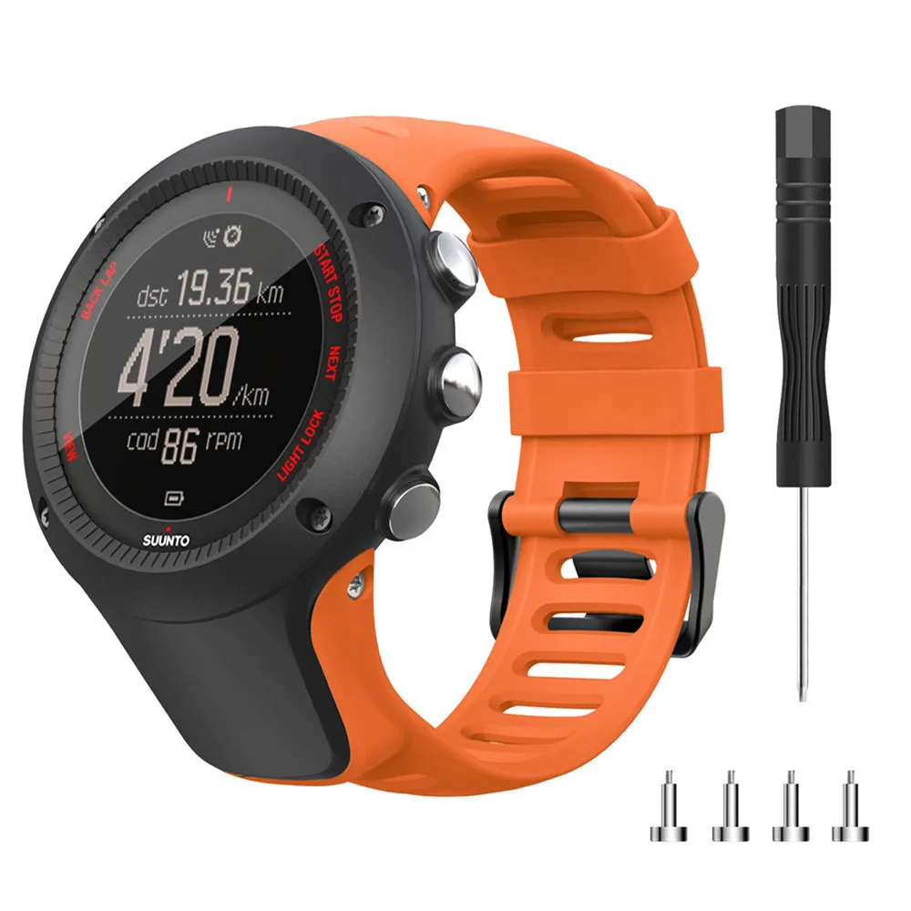 Outdoor-Sport Ersatz-Uhrenarmband Silikon-Armband für SUUNTO Ambit1 Ambit 2 Ambit Ambit3 Correas de reloj – Detail 26