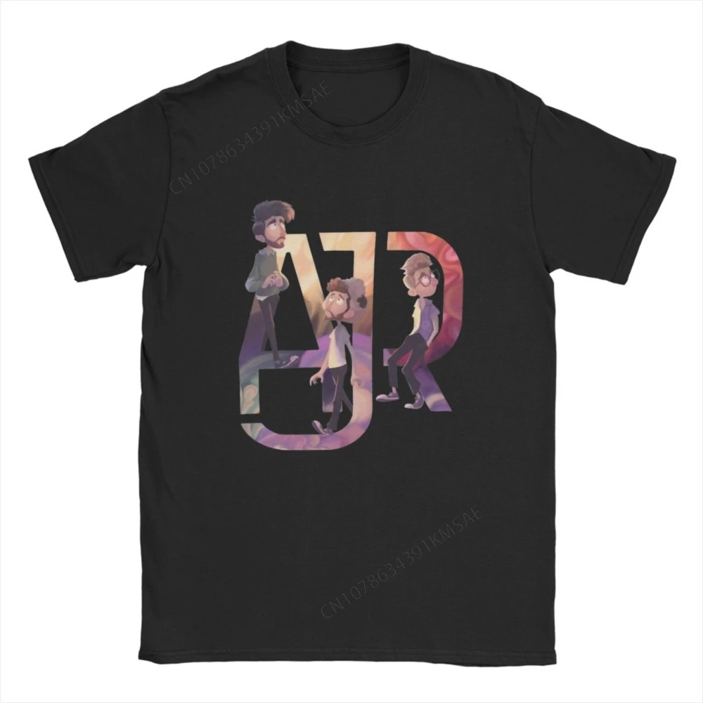 Novelty AJR Band Rock T-Shirts for Men O Neck Pure Cotton T Shirt Neotheater MusicTour Fashion Short Sleeve Tees Classic Tops