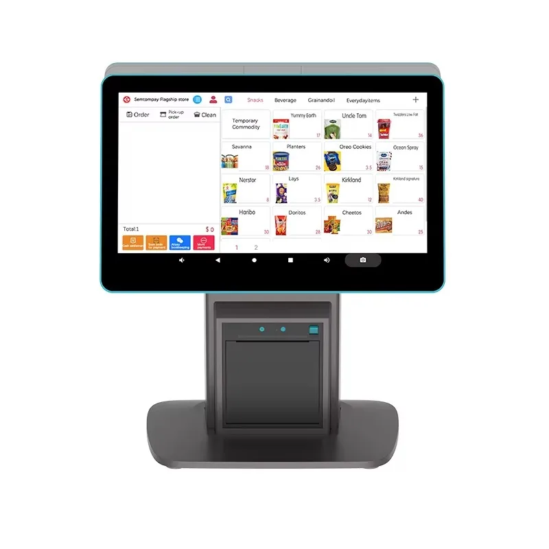 

15.6 Inch Supermarket Restaurant Terminal Smart Cash Register Pos System All in One