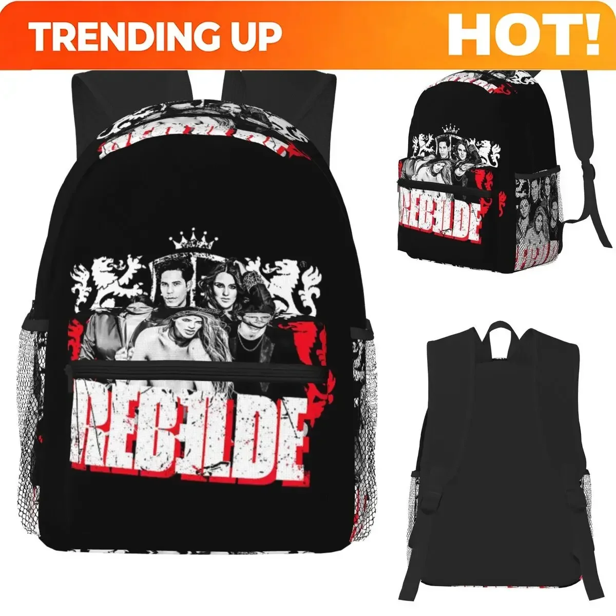 Custom Bag Rbd Rebelde Tour Classic Student Backpack School Bag Hiking Travel Daypack For Men Women Fashion Bookbag Shoulder Bag